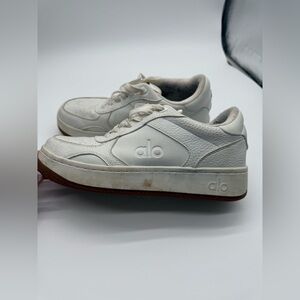 Alo Yoga Recovery Mode Sneakers Gum Sole & Natural White Size W 9 M 7.5
